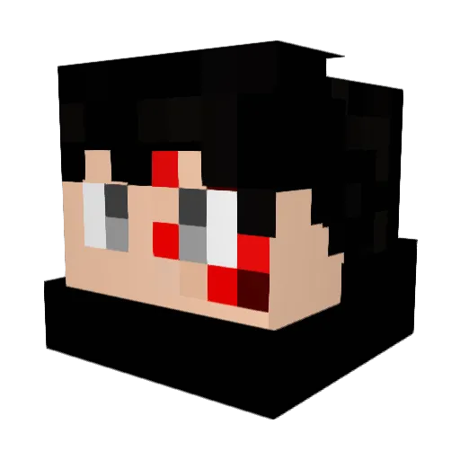 DerpyPenguin6 Minecraft avatar head, 3D render