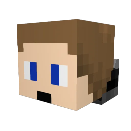 DerpySheep30 Minecraft avatar head, 3D render