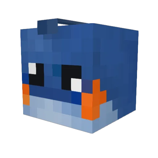 DerpySky Minecraft avatar head, 3D render