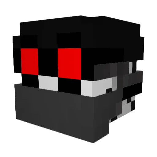 DerpySorcerer Minecraft avatar head, 3D render