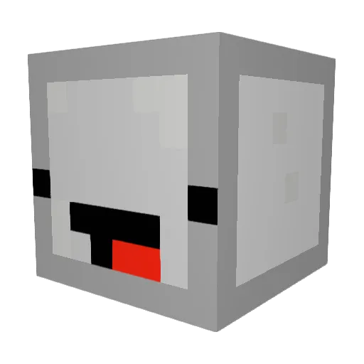 DerpyStoneMc Minecraft avatar head, 3D render