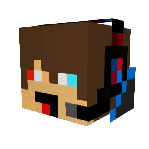 DerpyTeamFTW Minecraft avatar head, 3D render