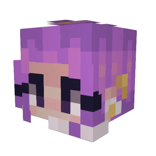 DerpyWanK Minecraft avatar head, 3D render