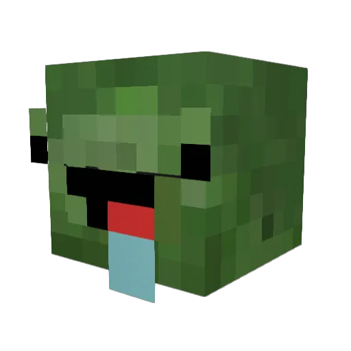 DerpyZambeee1 Minecraft avatar head, 3D render