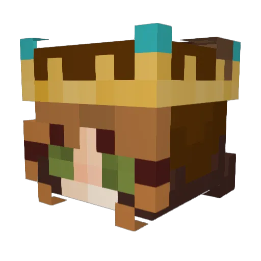 Derpy_Duckling Minecraft avatar head, 3D render