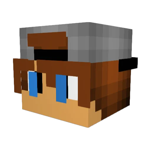 Derpy_PvP_Guy Minecraft avatar head, 3D render