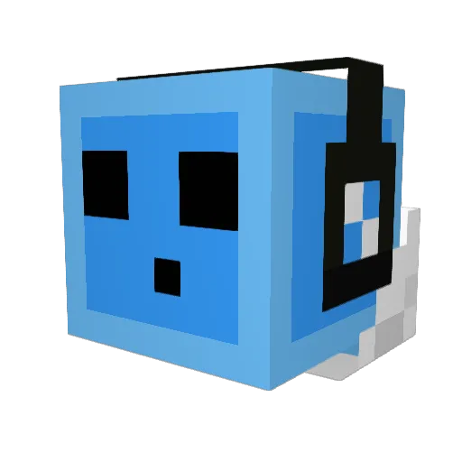 Derpy_Slime Minecraft avatar head, 3D render