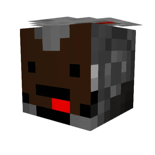 Derpycake25 Minecraft avatar head, 3D render