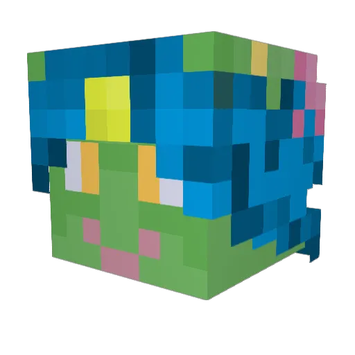 Derpydiamonds99 Minecraft avatar head, 3D render