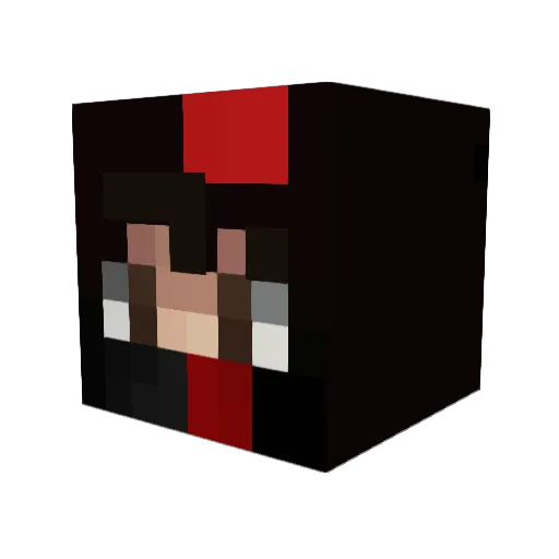 Derpylolol Minecraft avatar head, 3D render