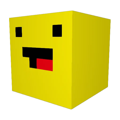 Derpytheking Minecraft avatar head, 3D render