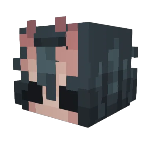Derpyzslimez Minecraft avatar head, 3D render