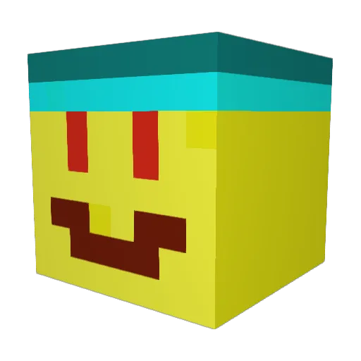 Derrick531 Minecraft avatar head, 3D render