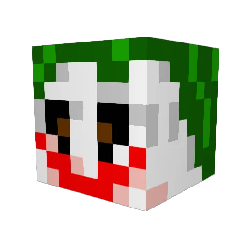 Derrickoj98 Minecraft avatar head, 3D render