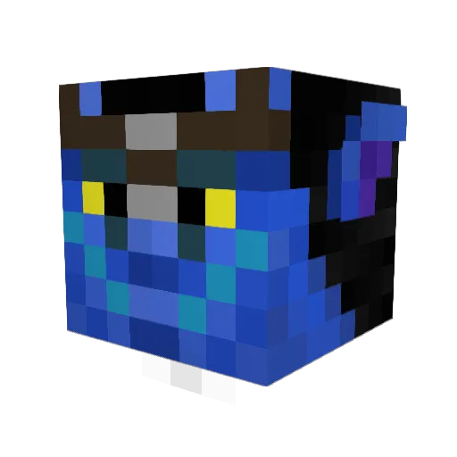 Derrin_K Minecraft avatar head, 3D render