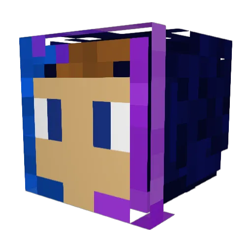 Derthsin1 Minecraft avatar head, 3D render