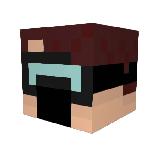 Derto63 Minecraft avatar head, 3D render