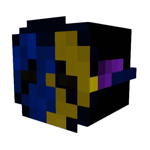 Derucorn Minecraft avatar head, 3D render
