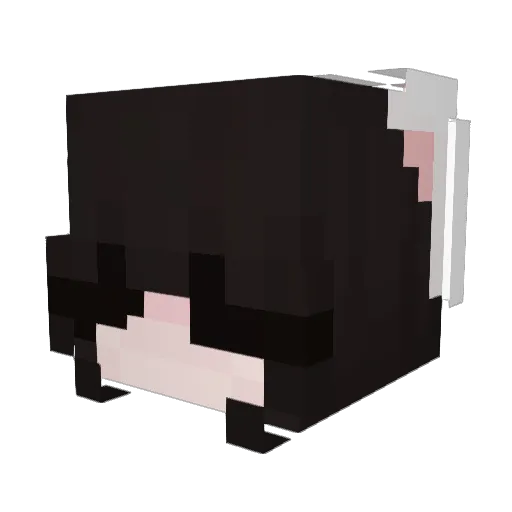 Derulo Minecraft avatar head, 3D render