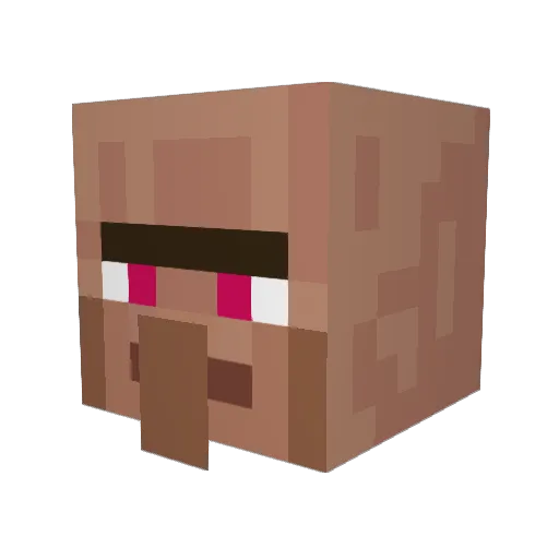 Dervus1 Minecraft avatar head, 3D render