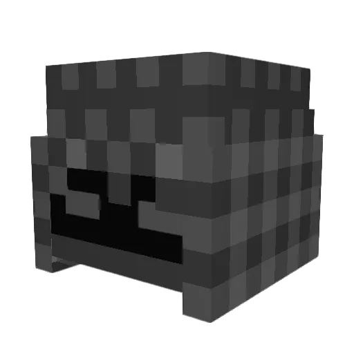 Derxyy Minecraft avatar head, 3D render