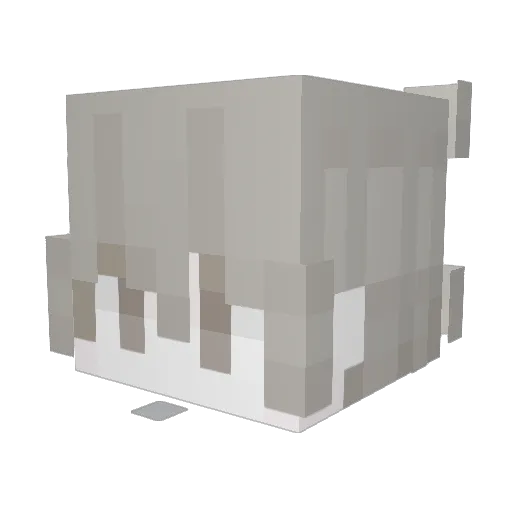 Deryyyy Minecraft avatar head, 3D render