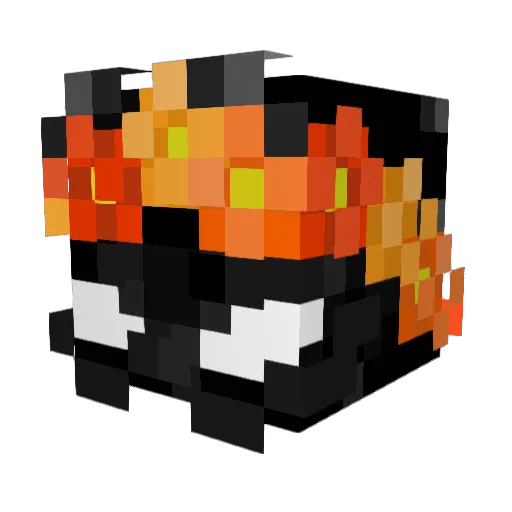 Derzox Minecraft avatar head, 3D render