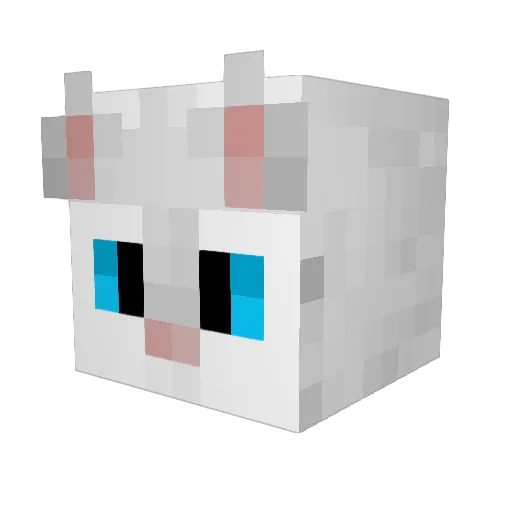 Des0009 Minecraft avatar head, 3D render