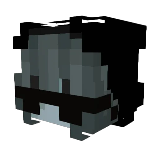 DesDeshra Minecraft avatar head, 3D render
