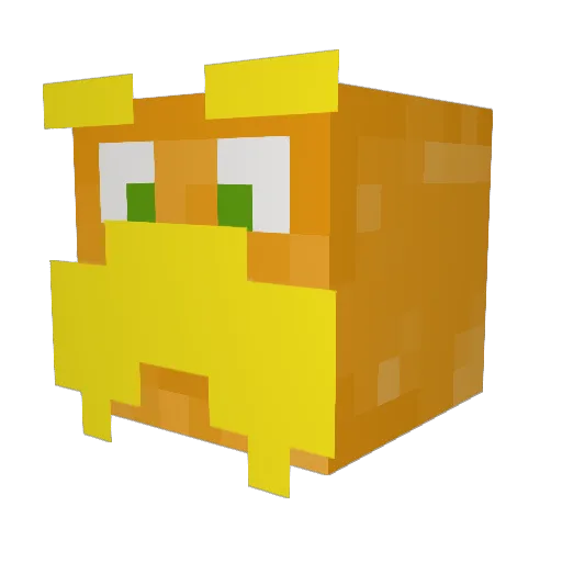 DesFinestew Minecraft avatar head, 3D render