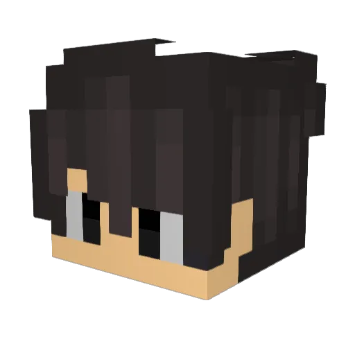 Des_falloT Minecraft avatar head, 3D render