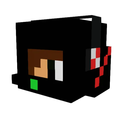 Des_no1 Minecraft avatar head, 3D render