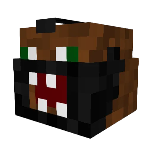 Desa69 Minecraft avatar head, 3D render
