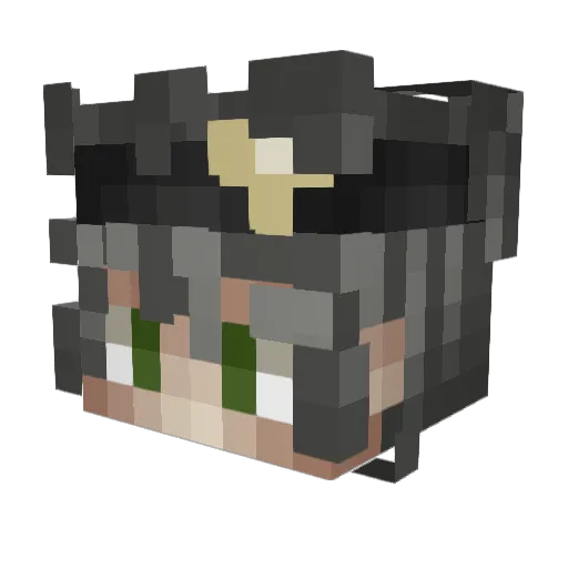 Desactiver Minecraft avatar head, 3D render