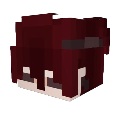 Desareh Minecraft avatar head, 3D render