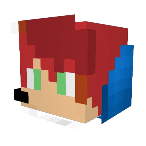 Descapitao Minecraft avatar head, 3D render
