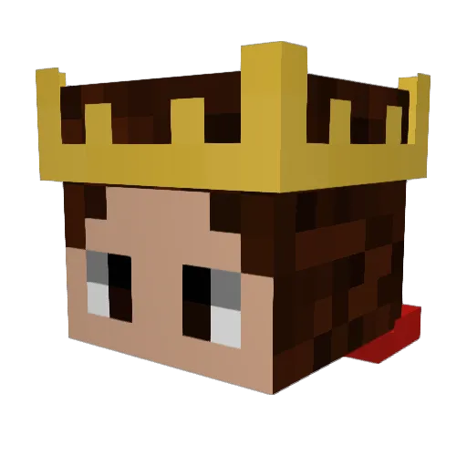 Descilox Minecraft avatar head, 3D render