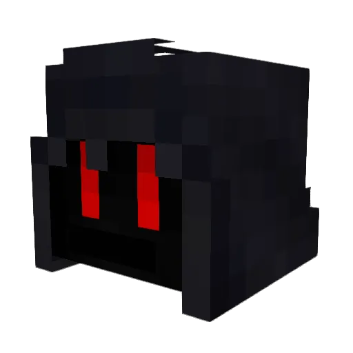 Descky Minecraft avatar head, 3D render