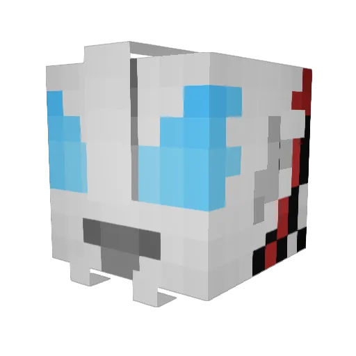 DesclipsE Minecraft avatar head, 3D render