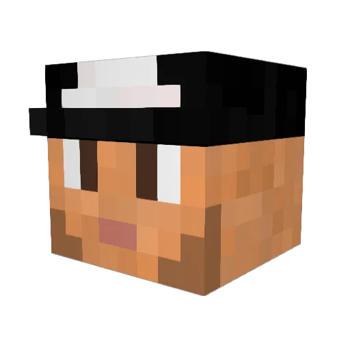 Desconto Minecraft avatar head, 3D render