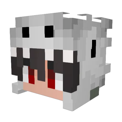 Desdium Minecraft avatar head, 3D render
