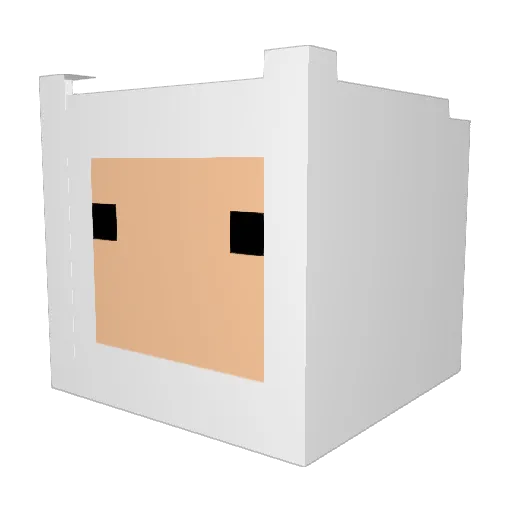 Desdrown Minecraft avatar head, 3D render