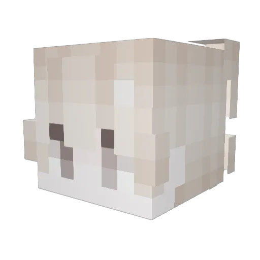 Desearte Minecraft avatar head, 3D render