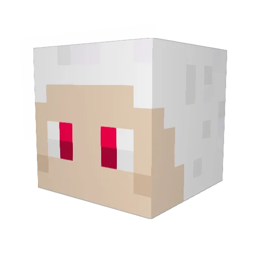 DesertCeratops Minecraft avatar head, 3D render