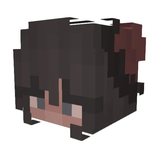 DesertTheory Minecraft avatar head, 3D render