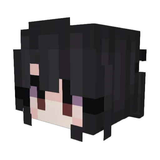 Deset_ Minecraft avatar head, 3D render