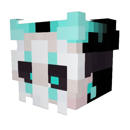 DeshApe Minecraft avatar head, 3D render