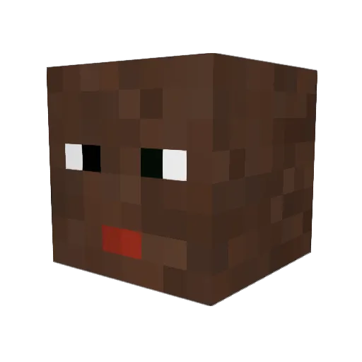 Desharin1 Minecraft avatar head, 3D render