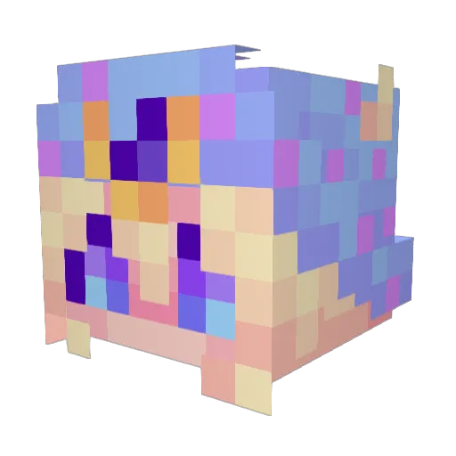 DeshiDude Minecraft avatar head, 3D render