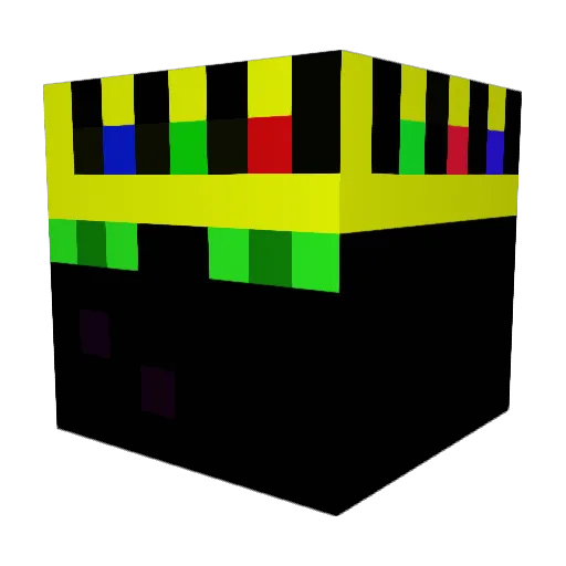 Deshift Minecraft avatar head, 3D render